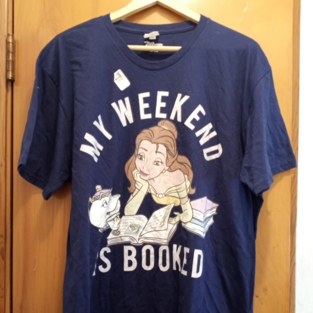 Customized Cinderella My Weekend is Booked Blue Short Sleeve XL T-shirt NWOT